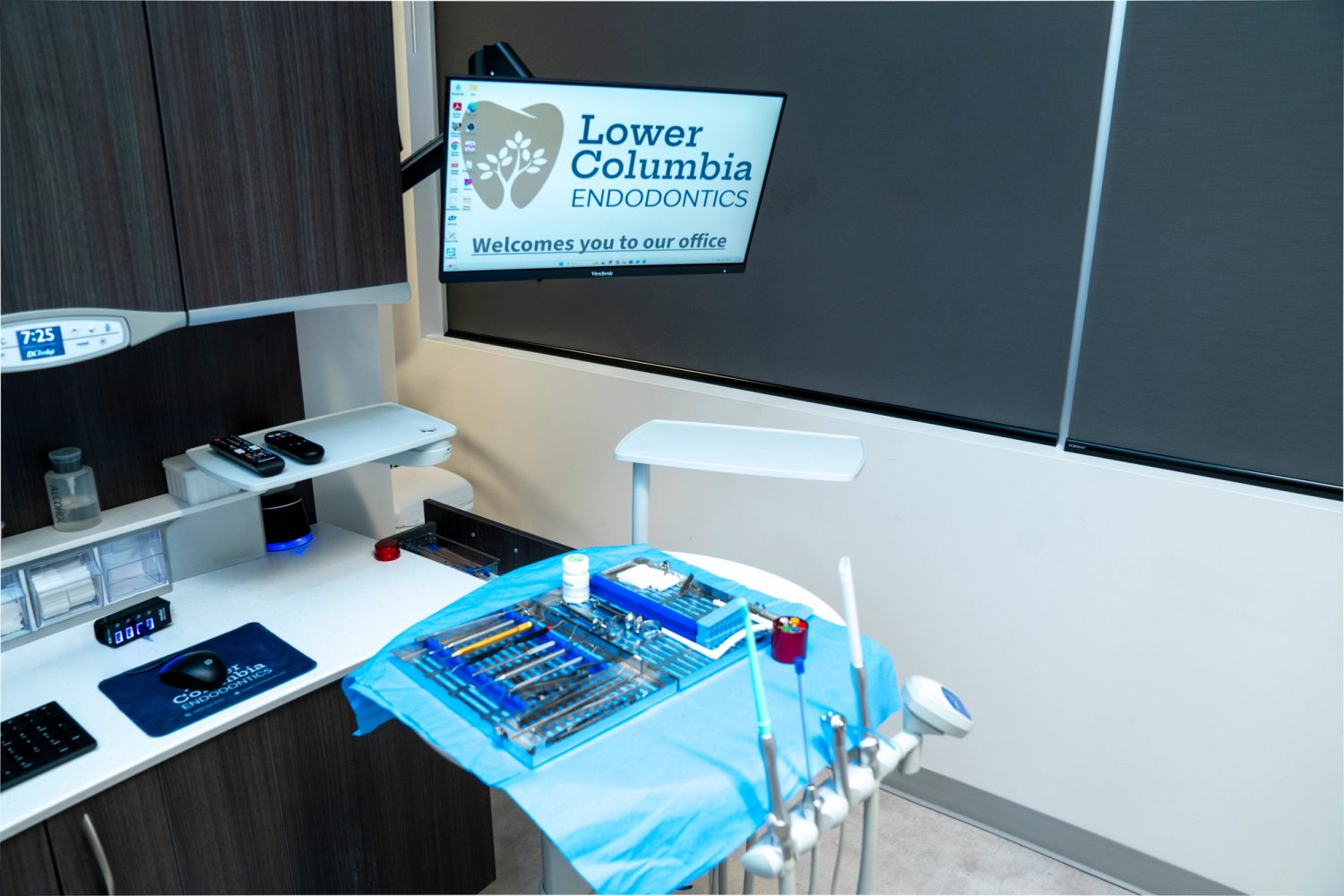 Operatory prepared for a patient visit